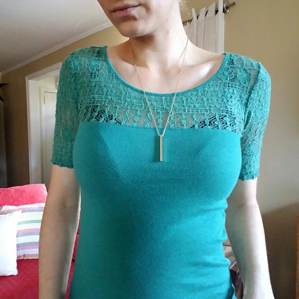 J.Crew Teal Tee